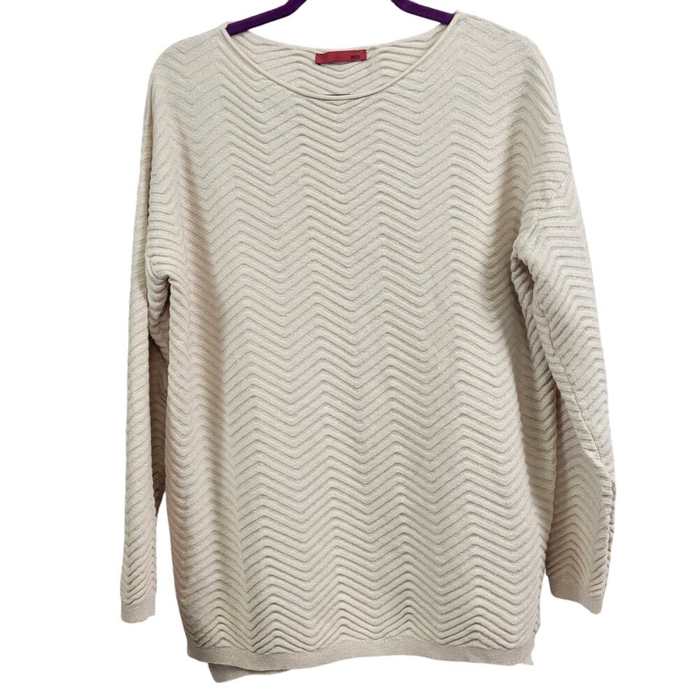 Creme Textured Sweater by Red Women's Size L‎